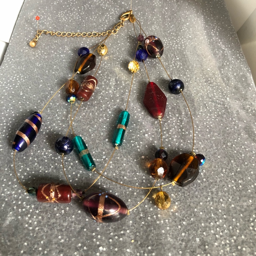 Beautiful Chicos Brand Glass Bead Necklace